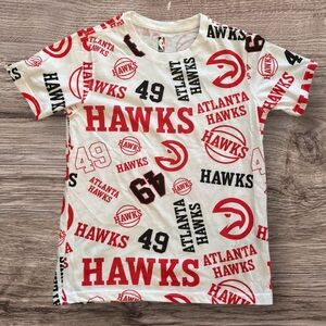 NWT Hawks Basketball/NBA Kids Graphic T-Shirt - Red/White/Black- Medium